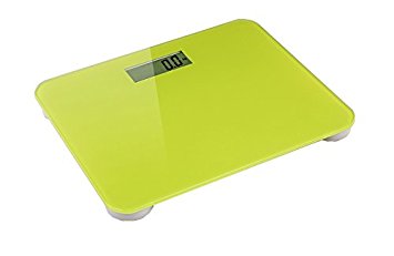 DR. HEALTH 400 lbs Digital Bathroom Scale Measures Weight. Bath Scale, Step-on Activation Vanity Body Scale (Green)