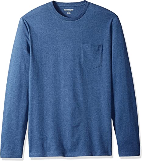 Amazon Essentials Men's Slim-Fit Long-Sleeve T-Shirt with Pocket