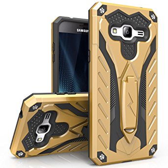 Samsung Galaxy J3 Emerge Case, Zizo [Static Series] Shockproof [Military Grade Drop Tested] w/ Kickstand - Samsung Galaxy J3 Prime / Amp Prime 2