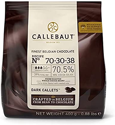 Callebaut 70% Dark Chocolate Chips (callets) 400g