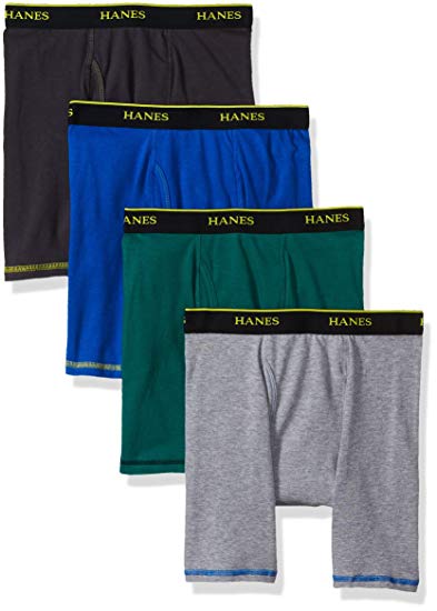 Hanes Men's 4-Pack Cool Comfort Breathable Mesh Boxer Brief Asst Color