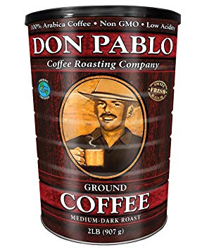 2LB Don Pablo Signature Blend - Drip Ground Coffee - Medium-Dark Roast (2LB Collectable Can)