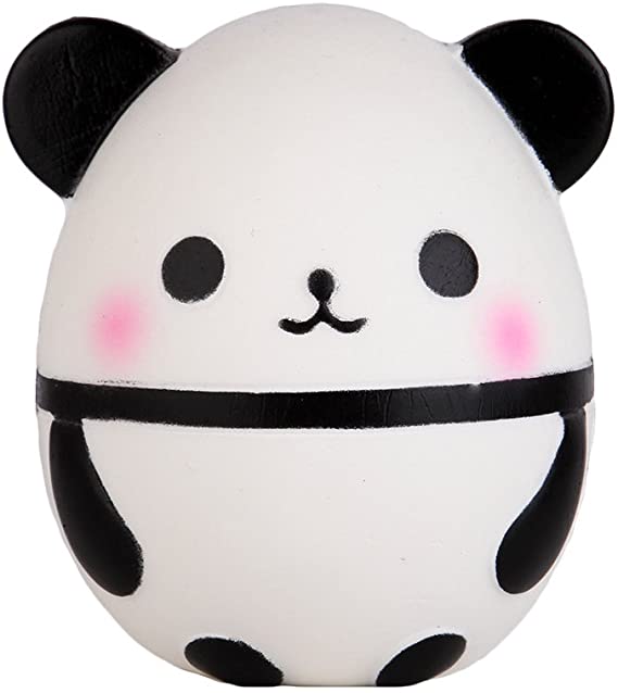 Anboor 3.9 Inches Squishies Panda Egg Kawaii Soft Slow Rising Mini Animal Squishies Squeeze Toys for Kids Gift Collection