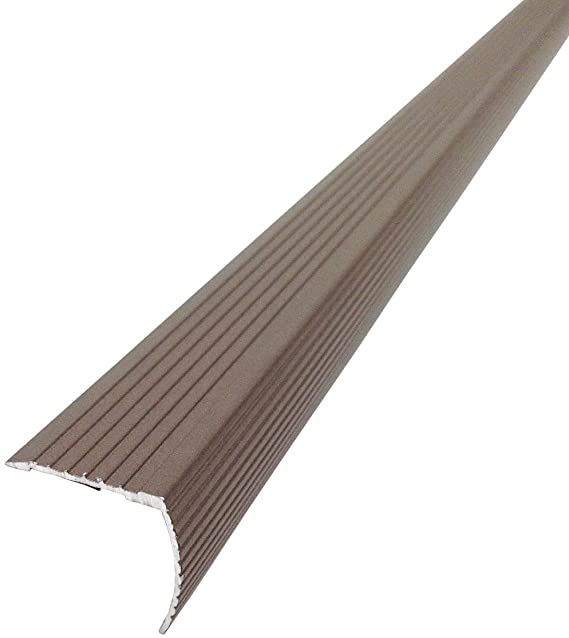 M-D Building Products 43311 M-D Fluted Stair Edging Transition Strip, 36 in L, Aluminum, Prefinished, Spice, quot