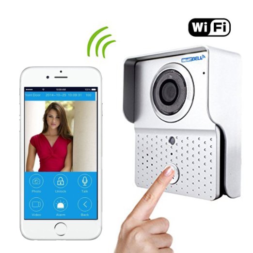 Wireless Visual intercom doorbell Home Security Camera Monitor Intercom System with have alarm and remote control functions