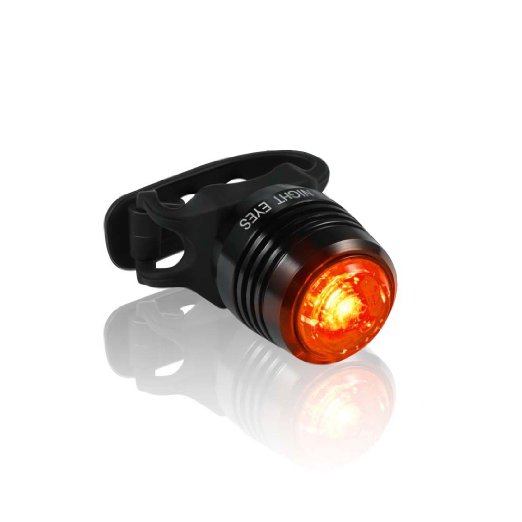 Night Eyes - One Week only!USB Rechargeable Aluminum Mountain Bike Taillight ,Bicycle Rear Light - Fits All Bikes, Helmet or Backpack, Baby Cart,Best Rear Light for Cycling, Hikking,Running ,Climbling
