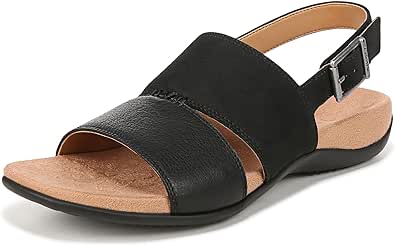 Vionic Women's Rest Morro Comfortable Flat Sandals- Supportive Dressy Sandals Comfort Shoes That Includes a Concealed Orthotic Insole Sizes 5-12