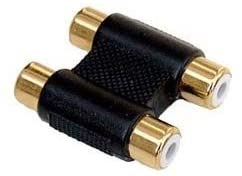 Cable-Core Twin 2 RCA Phono to RCA Phono Double Female Connector/Coupler
