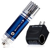 EXTRA-O Car Air Purifier Ionizer with Home 12V Adapter - Removes Cigarette Smoke Bacteria Odor Smell - Helps With Allergies - Mini Air Cleaner Gadget Smoke Eater Eliminator Remover - Blue