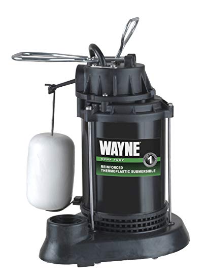 WAYNE SPF50 1/2 HP Thermoplastic Sump Pump with Integrated Vertical Float Switch