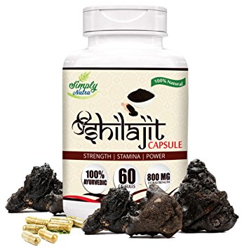 Simply Nutra Shilajit Gold Plus 800mg 60 capsules for Extra Strength and Stamina (1)
