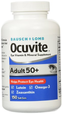 Bausch and Lomb Ocuvite Adult 50 Eye Vitamin and Mineral Supplement - 150 Softgels