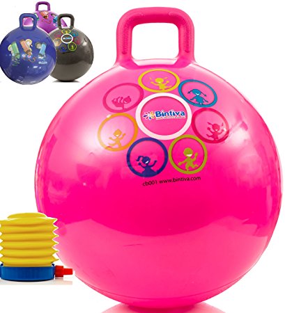 Hippity Hop 45 Cm Including Free Foot Pump, For Children Ages 3-6 Space Hopper, Hop Ball Bouncing Toy - 1 Ball