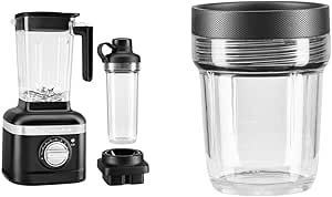 KitchenAid K400 Variable Speed Blender Bundle with 56 oz Jar, 16 oz Personal Jar, and 6 oz Expansion Pack