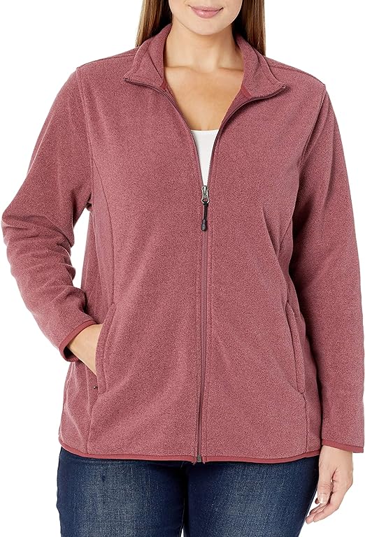 Amazon Essentials Womens Full-Zip Polar Fleece Jacket