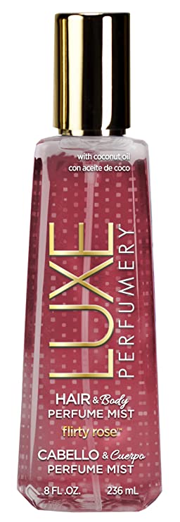 Luxe Perfumery Hair & Body Perfume Mist Flirty Rose, 8.0 fluid ounce (F98450-15-JD)