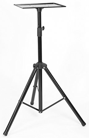 VIVO Black Height Adjustable Laptop Projector Tripod Floor Stand with 11" x 15.5" Tray (STAND-PRO1)