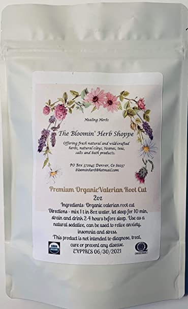 Organic Premium Valerian Root Cut and Sifted | 2oz | The Bloomin Herb Shoppe | Valeriana wallichii | Fresh Potent Calm Sleep