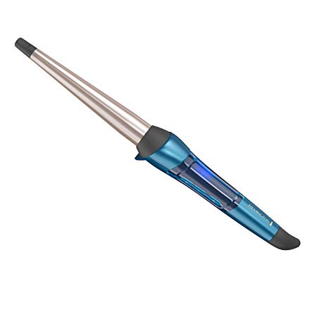 Remington CI96W2 Pro 1/2"-1" Professional Titanium Conical Barrel Curling Wand, Blue