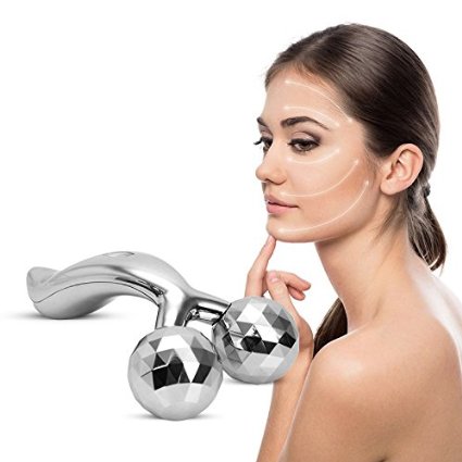 Face Roller-3D Face Massager Roller Y-Shape Sliver to Get Rid of Wrinkles