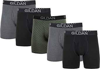 Gildan Men's Underwear Cotton Stretch Boxer Briefs, Multipack