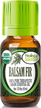 Organic Balsam Fir Essential Oil (100% Pure - USDA Certified Organic) Best Therapeutic Grade Essential Oil - 10ml