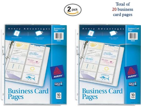 Avery Business Card Pages, Pack of 10 (76009) (2)