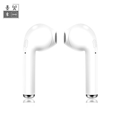 Bluetooth Earbuds, UPMSX Wireless Headphones Headsets Stereo In-Ear Earpieces Earphones for Apple Airpods iPhone X/8/8 Plus 7/ 7 Plus/ 6/ 6s Plus (white)