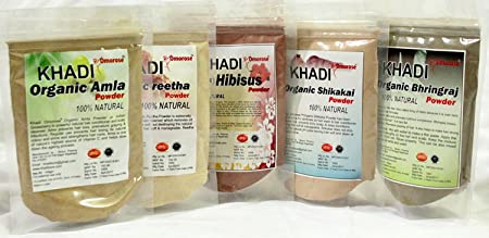 Khadi Amla Reetha Bhringraj Shikakai Hibiscus Powder