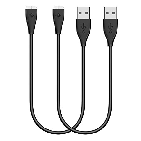 Fitbit HR Charging Cable - USB Charger Charging Cord for Fitbit Charge HR Fitness Wristband by MCOCEAN (2-Pack/1Feet, Do Not Fit for Fitbit Charge)