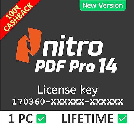 Nitro PDF Pro 14 | OEM License Key (Official) ✅ | 1 PC/Lifetime✅ | GENUINE 100%✅ Instant Delivery