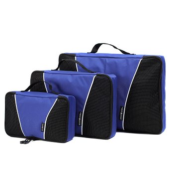 Neatpack Durable, Water Resistant 3 Piece Packing Cubes Set for Travel with RipStop Nylon   Bonus Laundry / Shoe Bag | For Men & Women