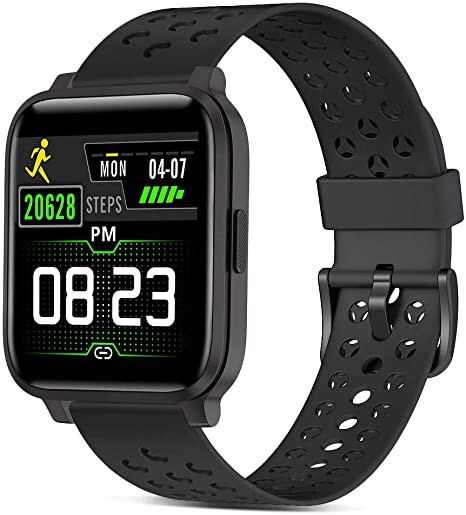 Smart Watch - Fitness Trackers for Men and Women, Touch Screen Smartwatch With Heart Rate Monitor, Waterproof IP68 Activity Tracker Pedometer Stopwatch, Watches for iOS Android