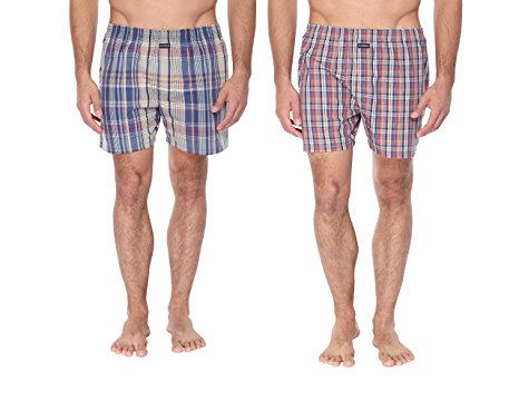 Blue Wave Men's Cotton Boxer (Pack of 2)