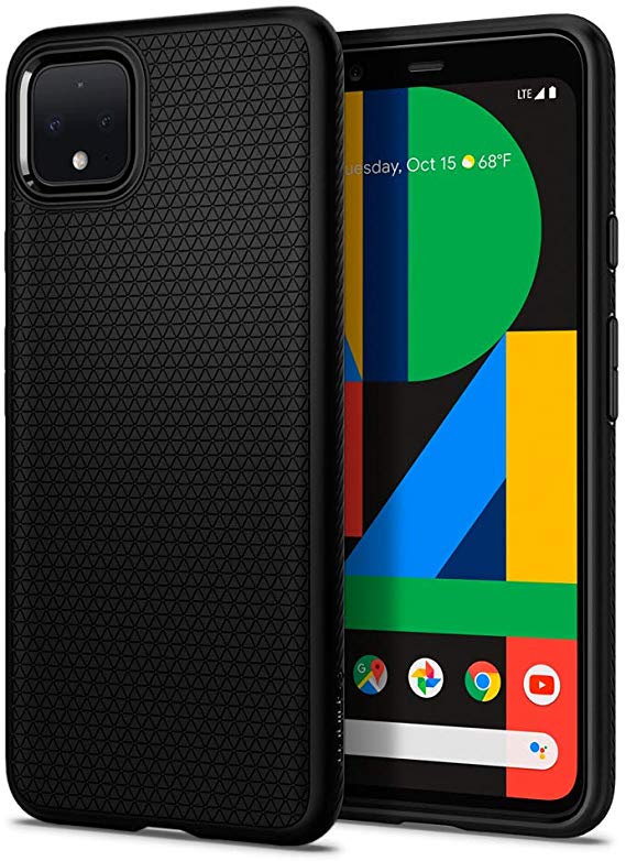 Spigen Case Liquid Air Works with Google Pixel 4 Case (2019) - Matte Black