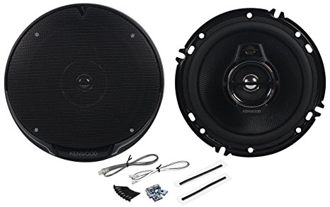 Pair of Kenwood KFC-1695PS 6.5" 320 Watts Peak Per Speaker (640 Watts Peak Per Pair) 3-Way 4-Ohm Car Speakers with Acoustic Sound Harmonizer Technology