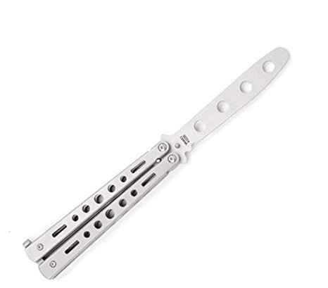 FURY Butterfly Trainer Knife (Silver Matte Finish)