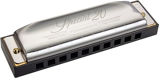 HOHNER 560PBX Special 20 Harmonica, Key of B, Stainless steel (560PBX-Bn)