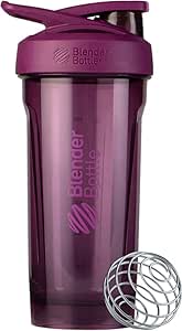 BlenderBottle Strada Shaker Cup Perfect for Protein Shakes and Pre Workout, 28-Ounce, Plum