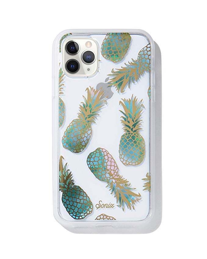 Sonix Liana Teal Pineapple Cell Phone Case [Military Drop Test Certified] Protective Clear Case for Apple iPhone X, iPhone Xs, iPhone 11 Pro