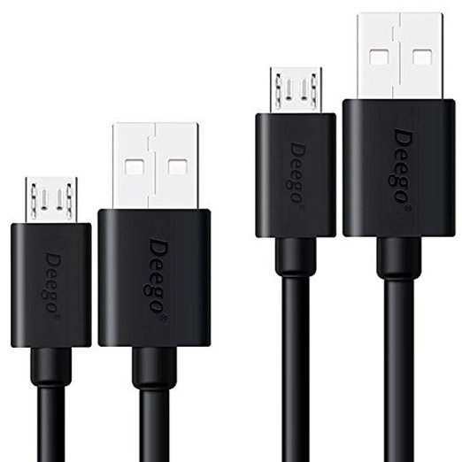[2-Pack]Micro USB Cable,10FT/3M Extra Long Type A Male To Micro-B Male Charging Data cord For Samsung Galaxy S4 S6 S7 Edge Note 4 5 LG G3 G4 Android Canon Nikon camera MP3 player