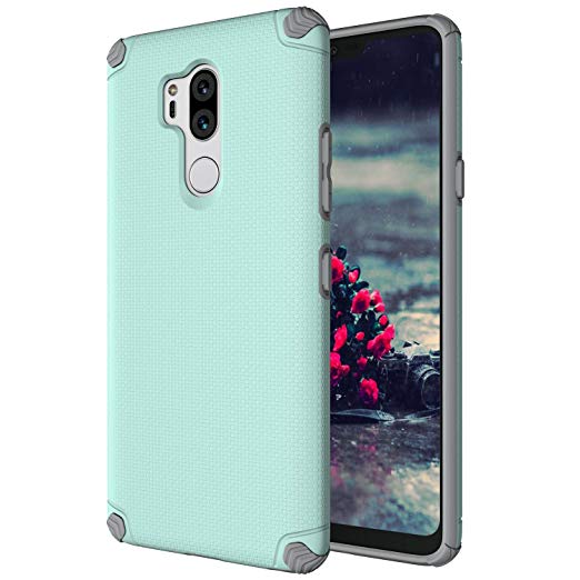 LG G7 ThinQ/Fit/One Case, OEAGO Lightweight TPU Bumper Shock Absorption Cover Case for LG G7 ThinQ 2018- Mint