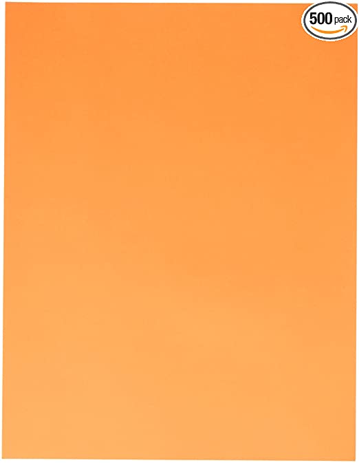 Exact Color Copy Paper, 8-1/2 x 11 Inches, 20 lbs, Bright Orange, Pack of 500 - 87300