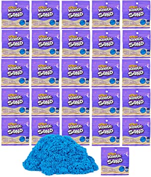 Kinetic Sand, 26-Piece Blue Play Sand Party Pack (Online Exclusive) for Party Favors, Goodie Bags and More, Sensory Toys for Kids Ages 3 and up