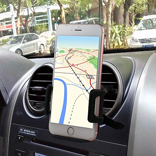 Cell Phone Car Mount Holder, Asscom® Universal Car Air Vent Mount Holder / Cradle - Compatible with All Smartphones, Air Vent Car Mount for Apple iPhone 6/6Plus/5S/5C/5/4S/4- Samsung Galaxy S3, S4, S5,Samsung Galaxy Note 4/3/2 - LG, G2 - Motorola Moto X Droid HTC One, Nexus 5 (Car Vent Mount).p/n:258TFK