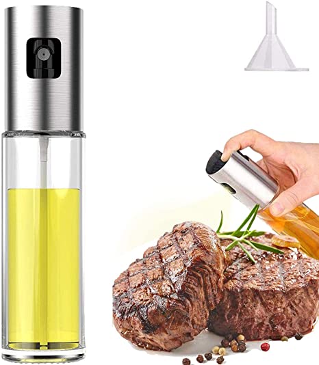 Olive Oil Sprayer for Cooking, Oil Spray Bottle for Oil Versatile Glass Spray Olive Oil Bottle for Cooking,Vinegar Bottle Glass,for Cooking,Baking,Roasting,Grilling