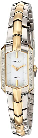 Seiko Women's Tressia Japanese-Quartz Watch with Stainless-Steel Strap, Two Tone, 10 (Model: SUP358)