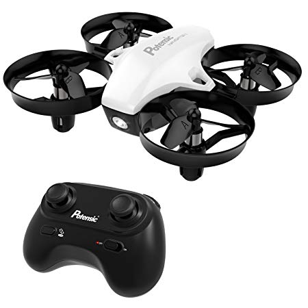 Potensic Mini Drone, A20 Altitude Hold Quadcopter Drone 2.4G 6 Axis Headless Mode Remote Control Nano Quadcopter for Beginners - White