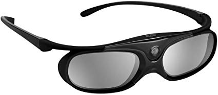 BOBLOV Active Shutter 3D Glasses DLP-Link Compatible with Optoma BenQ Sharp Acer Samsung Mitsubishi DLP projectors (Black)