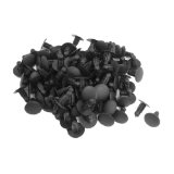 100 Pcs Car Push in Fastener Rivets Clips Black for 9mmx73mm Hole